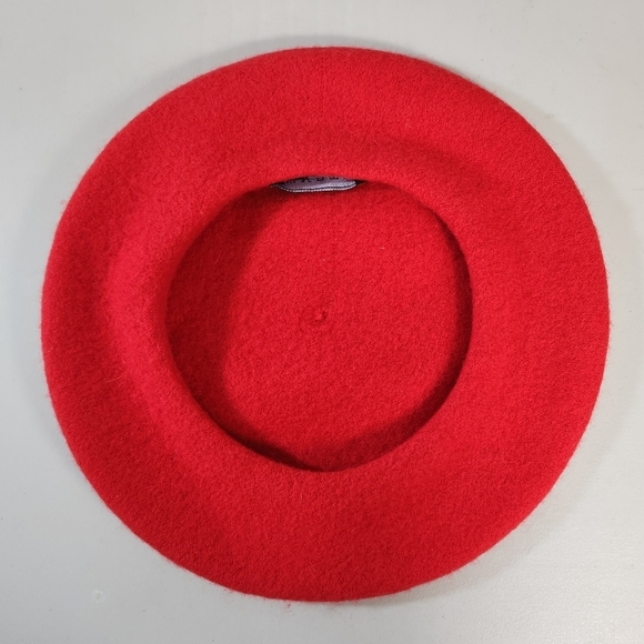 Wyeth Wool Blend Red Beret EUC - Picture 3 of 4